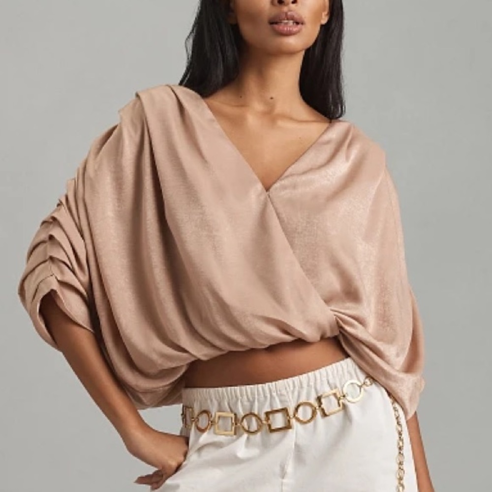 Anthropology Sunday in Brooklyn Blush Batwing Blouse
